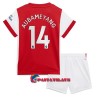 Virallinen Fanipaita + Shortsit Arsenal Pierre-Emerick Aubameyang 14 Kotipelipaita 2021-22 - Lasten